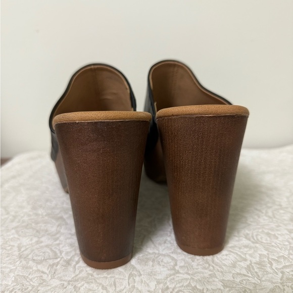 DV Dolce Vita Henna Black Holka Chunky Heel Sandal Size 10 - Picture 4 of 9